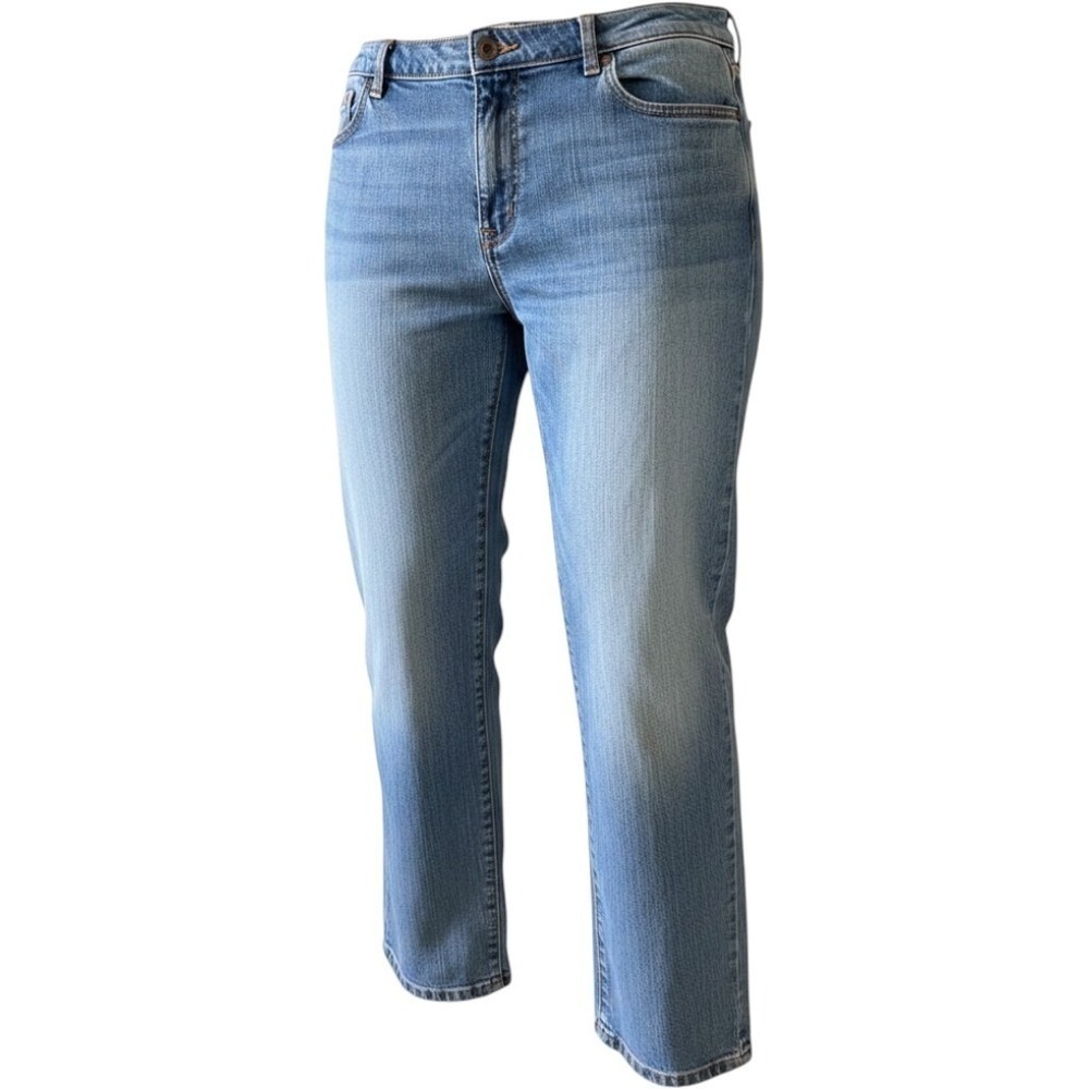 Tommy Jeans Mens Straight Leg Denim Blue Medium Wash Pants 44x26
